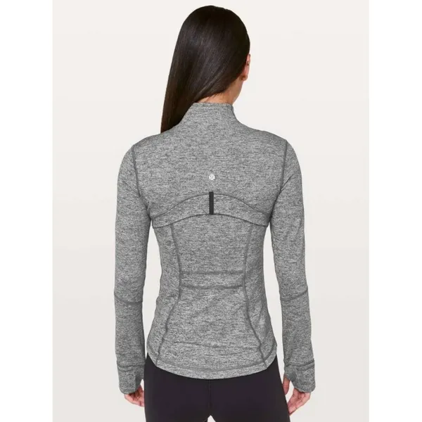 Lululemon Black Heathered Define Jacket Full Zip‎ Size 2 - Image 2
