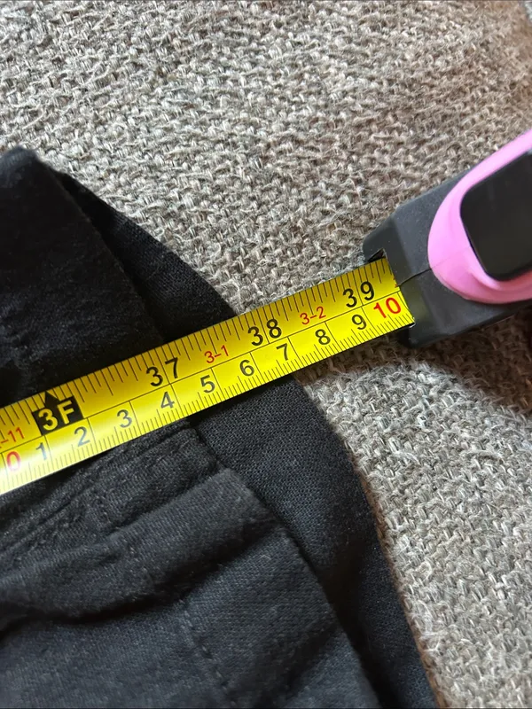 Old Navy Women's Black Cropped Elastic Waist Summer Linen Tapered Pants | Sz XL - Image 7