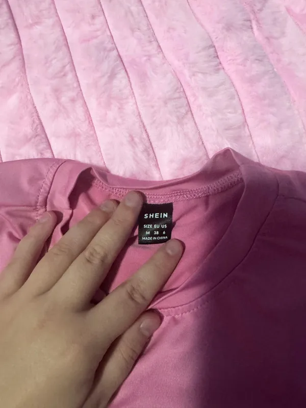 Shein Crop Tank Top Pink - Image 2