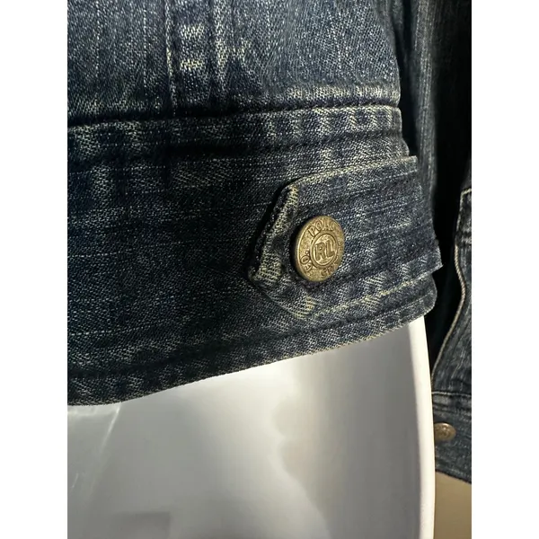 Vintage Ralph Lauren Polo Jeans Co Zip Denim Jacket‎ Small Blue 90s Y2K - Image 6