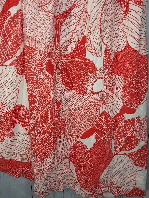 Viola Floral 100% Cotton Smocked Vacation Resortwear Spaghetti Strap Sundress - Image 4