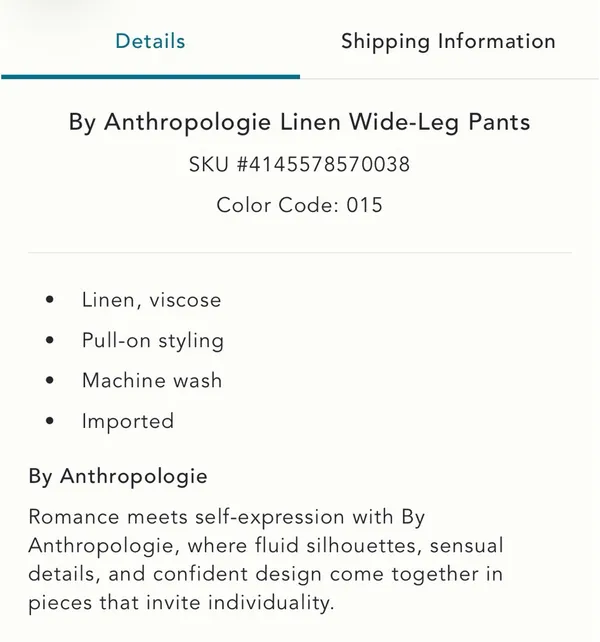Anthropologie Matching Linen Set Small - Image 10