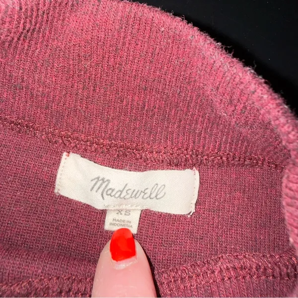 Madewell Burgundy‎ Long Sleeve sweater - Image 7