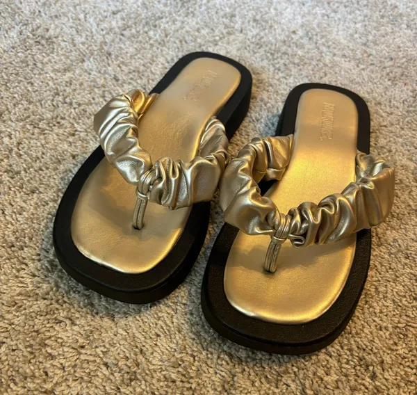 Target Gold Flip Flops - Image 5