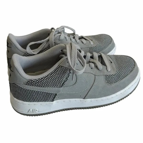 Nike Air Force 1 Premium GS Cool Grey Wolf Grey Sneakers Youth 6Y / Women’s 7.5 - Image 2