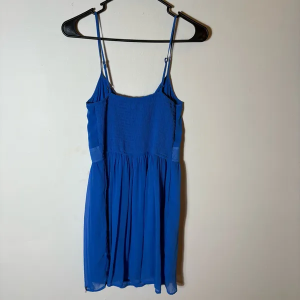 Abercrombie &‎ Fitch Blue Spaghetti Strap Dress Size Medium - Image 6