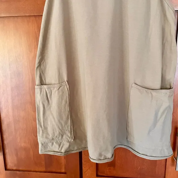 Movement Hot Shot Mini Dress Built In Shorts Mocha Latte Size Large - Image 4