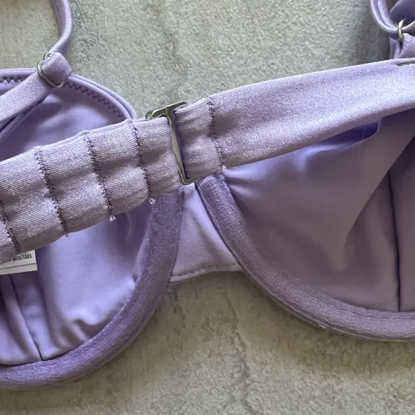 {Abercrombie & Fitch} Brand New Shiny Lavender Bikini Top - Image 5