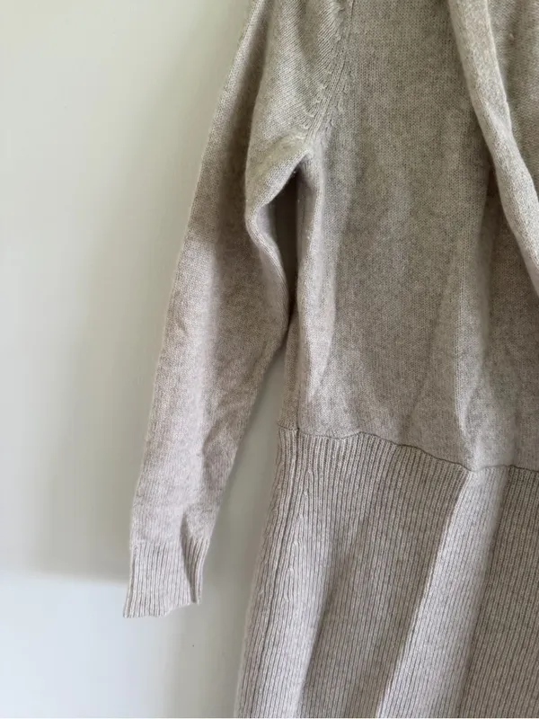 Ann Taylor cashmere Shawl Collar Wrap Sweater Dress NEW NWT fall luxury soft - Image 5