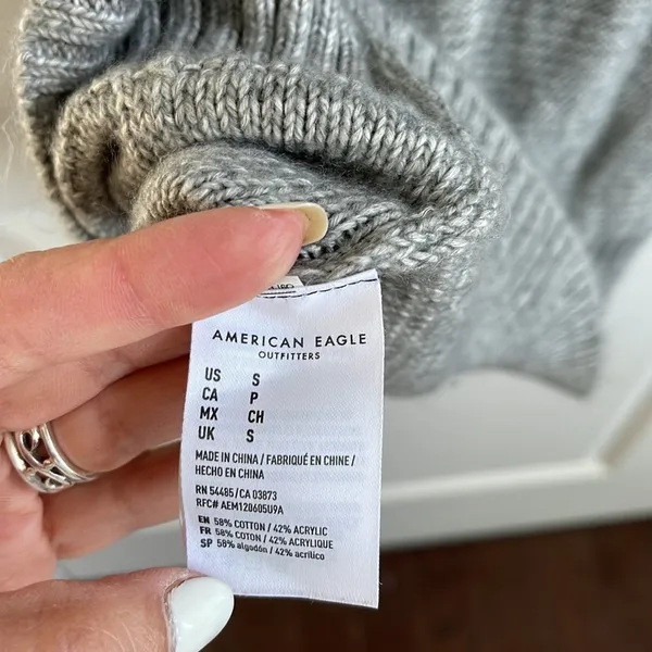 American Eagle Sweater Dress Size Small Gray‎ Gray - Image 7