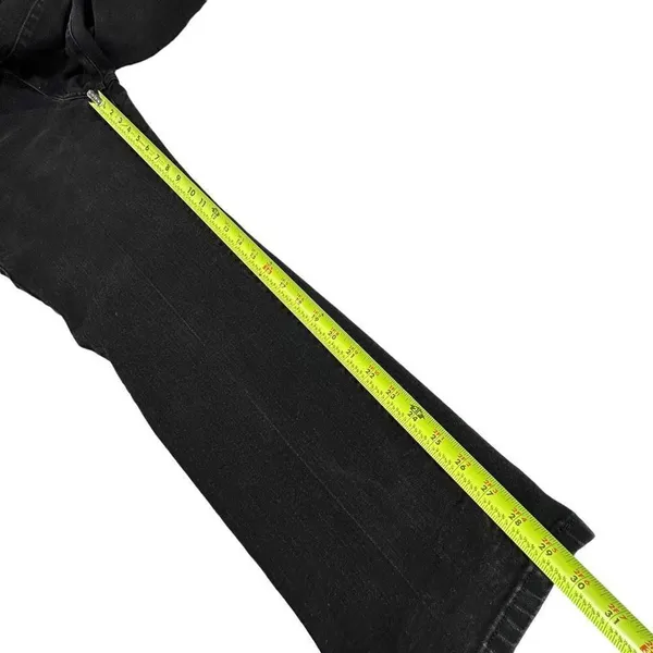 Levi’s 505 Straight Leg Contrast Stitched Black Denim Jeans Women’s Size 16M 33x - Image 7