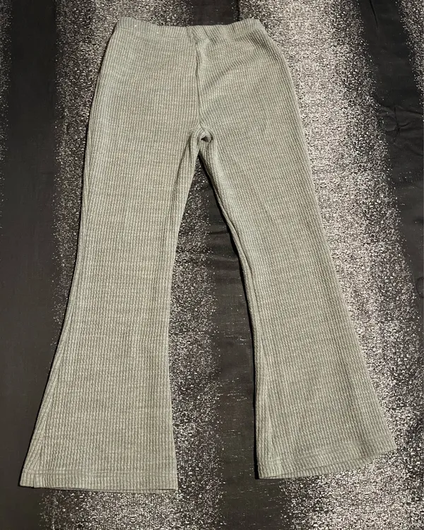 Womens small American Eagle ribbed flare lounge pants - Image 2