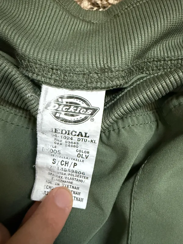 Dickies Scrub Pants Olive Green - Image 4
