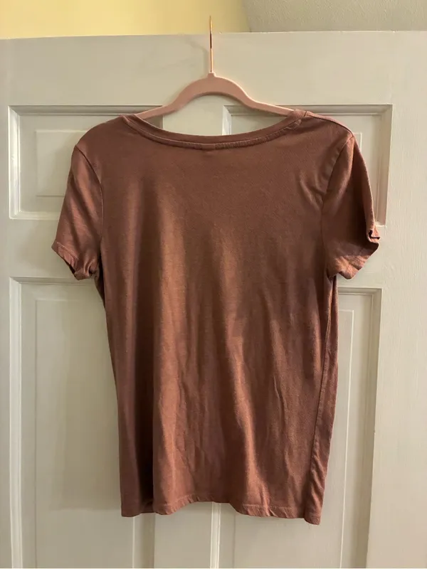 Altar'd State Elevated Studio Lightweight Tee in Rust Brown - Image 6