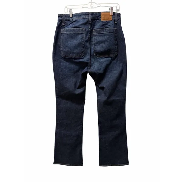 J.Crew Curvy Full Length Demi Bootcut Denim Jeans Size 32 X 32 Patch Pocket New - Image 2