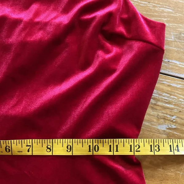 Urban Outfitters Velvet Red Sleeveless Stretch Mini Dress Size M Holiday Party - Image 6