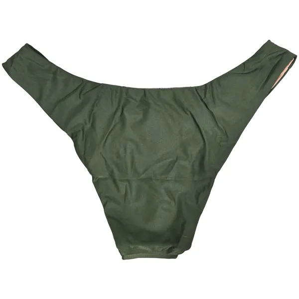 J.‎ Crew Curved-waist cheeky bikini bottom Safari Green S NWT - Image 2
