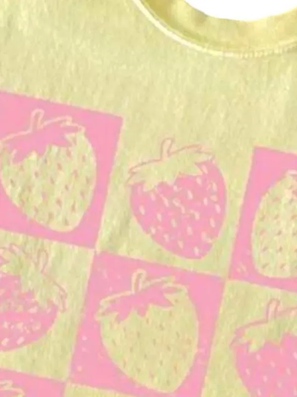 100% Cotton Relaxed Summer Fruit Graphic Top Brand New - Image 4