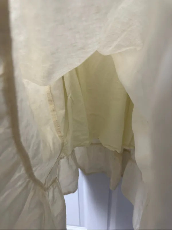 Women's Cream Midi Sundress with Ruffle Hem - Image 3