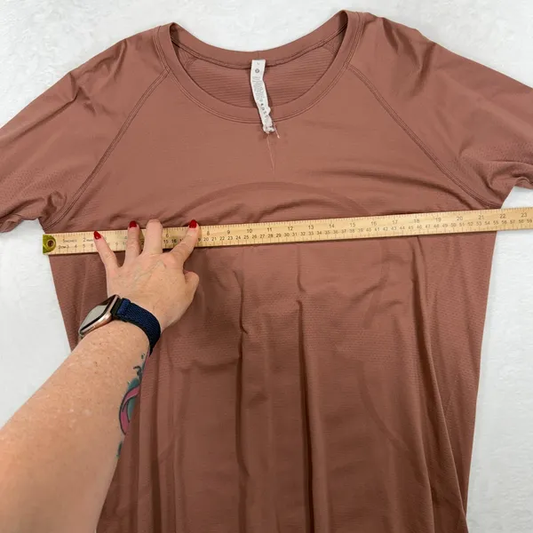 Lululemon Size 16 Swiftly Tech Long Sleeve 2.0 Soft Cranberry Activewear Top - Image 7