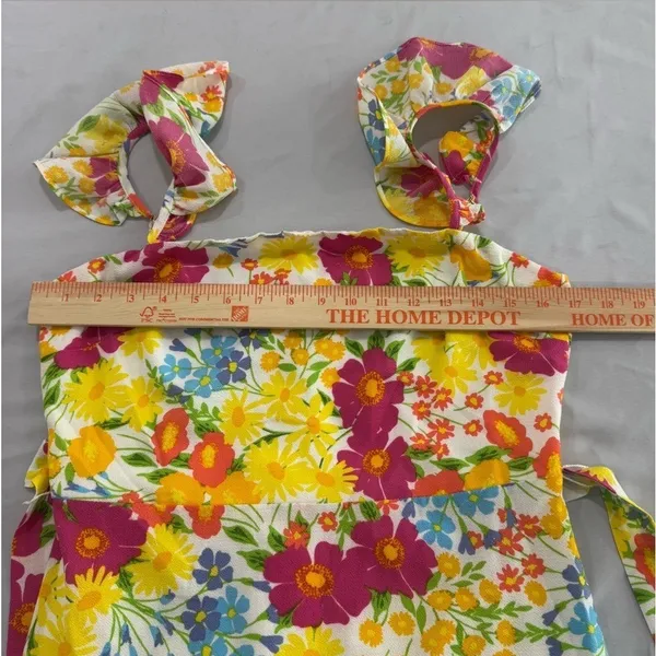 Baltic Born Dani Ruffle Tiered Midi Dress | Multi Floral Size M - Image 6