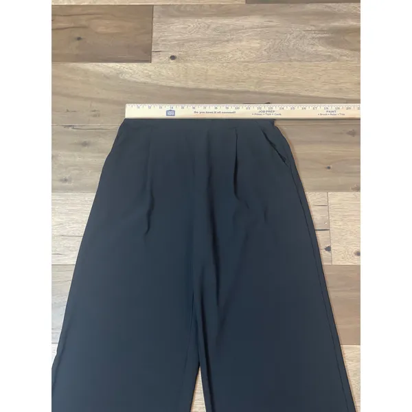 Halara Flex High Waisted Wide Leg Micro Black Pants Size S - Image 2