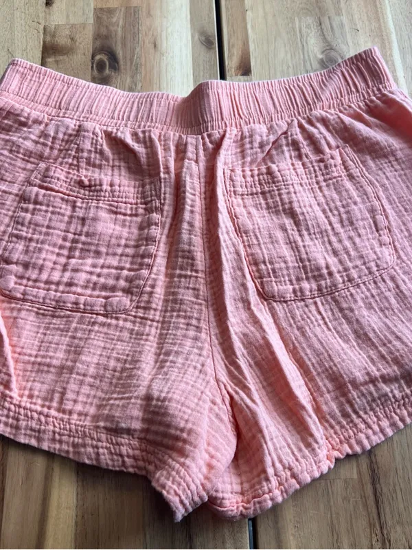 GAP Peach Gauze Shorts Women’s Large Elastic Waist Cotton Summer - Image 6