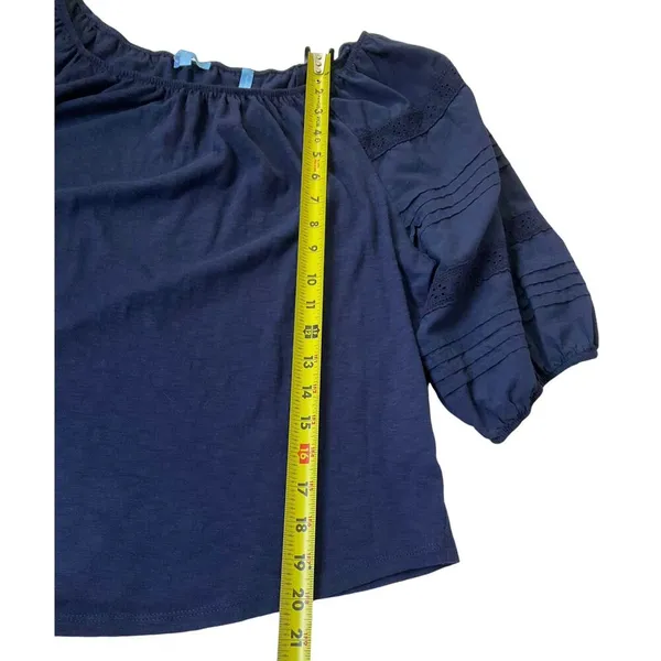 Draper James RSVP Blue Shirt Top Women Size Large | 15-6 - Image 6