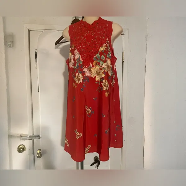 Miss Me Red Floral Dress - Image 2