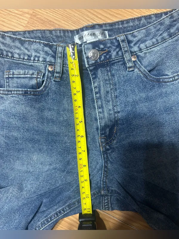 Steve Madden high rise wide leg denim acid wash jeans ladies/jr size 5 w stretch - Image 6
