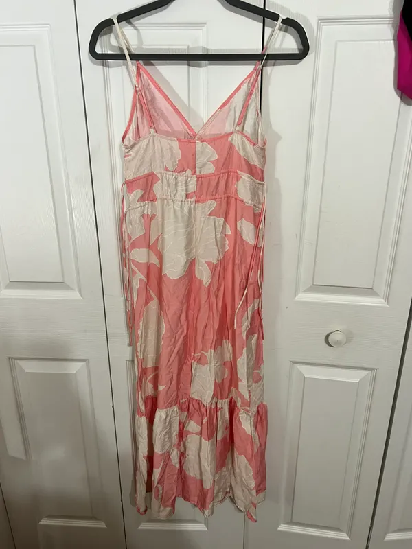 Colorful Floral Tie Strap Sun Dress - Image 3