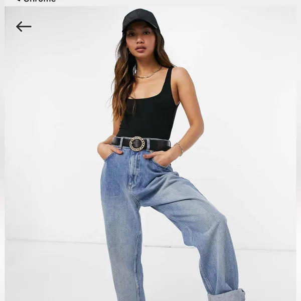 ASOS black scoop neck bodysuit Size 8 - Image 6