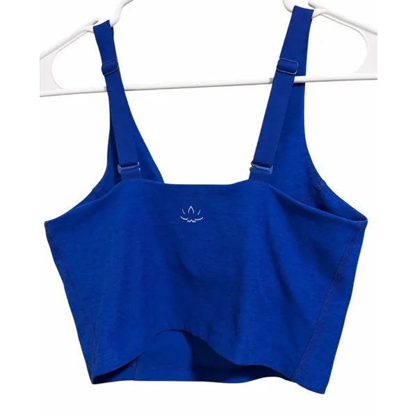 Beyond Yoga Spacedye‎ Good Day Cropped Tank Marine Blue Heather Size Small - Image 2