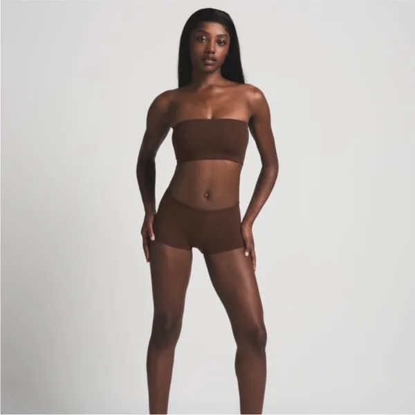 NWT Skims Fits Everybody Bandeau Crop Cocoa Brown‎ Size XS - Image 6