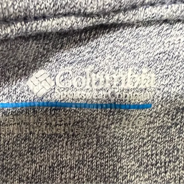 Columbia Women Gray Cotton Pullover kangaroo Pocket Hoodie Sweatshirt Size L - Image 5