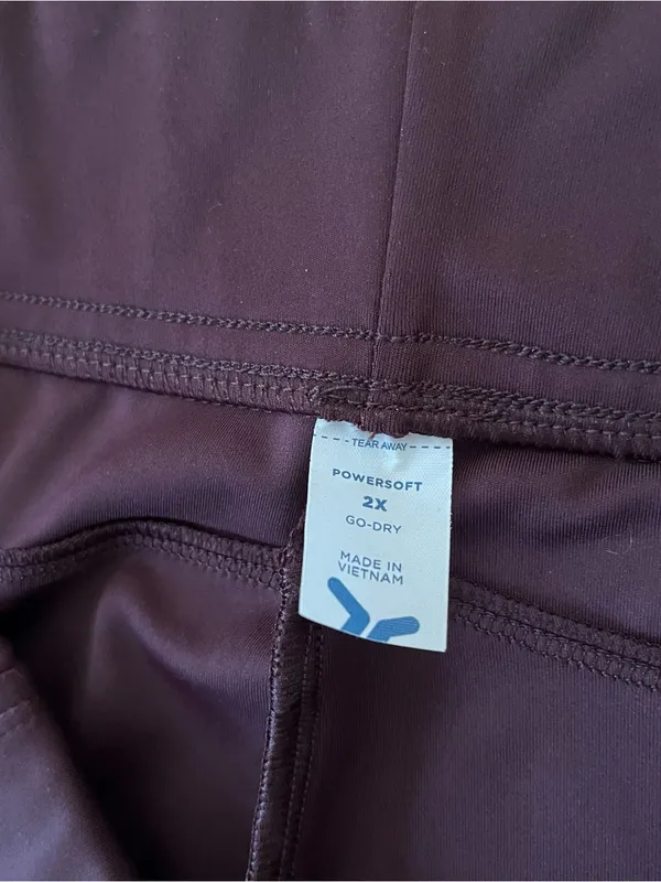 Old Navy Powersoft Purple Wide Leg Pants 2X Athleisure Travel Minimalist Gym NWT - Image 7