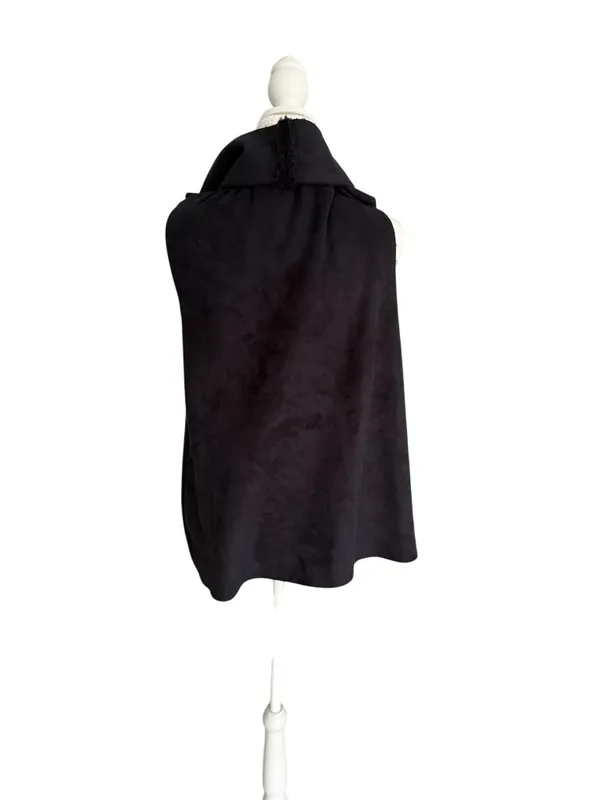 SUSINA Black Faux Suede Vest Size Medium NEW NWT - Image 5