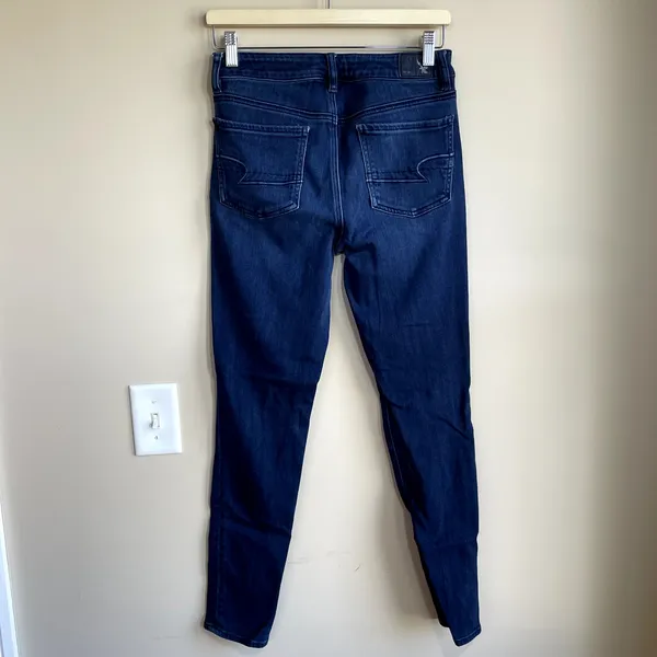 American Eagle Outfitters‎ Hi-Rise jegging dark wash aeo denim jeans women's 8 - Image 6