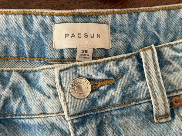 PacSun Light Wash Denim Skirt - Image 6