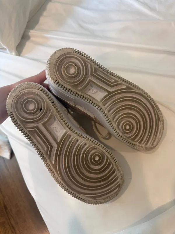 Nike Air Force 1 white purple and pink - Image 3