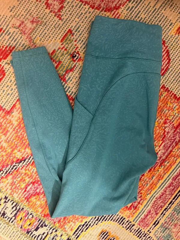 Teal Lululemon Leggings - Image 2