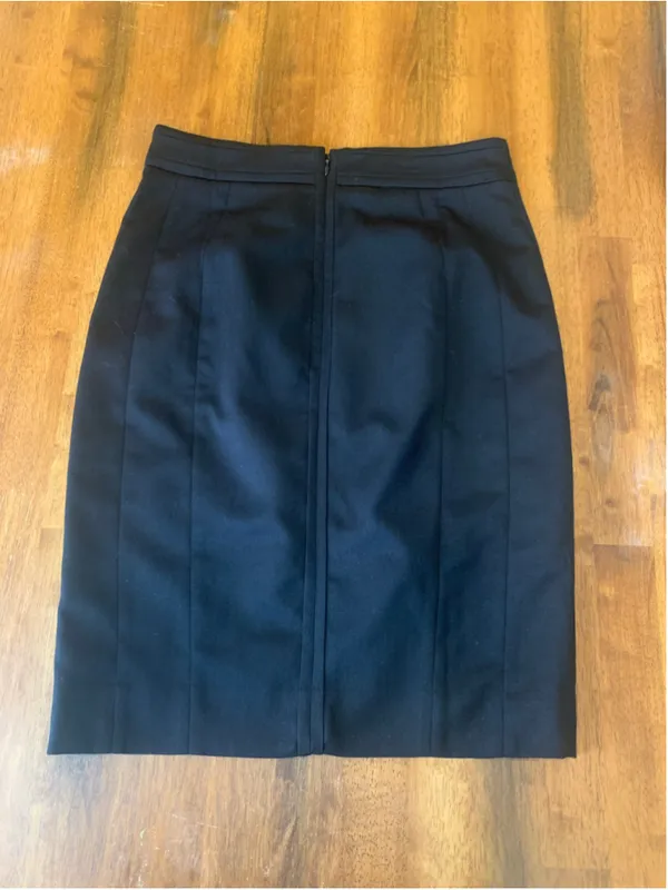 White House Black Market Pencil Skirt Size 6 Black - Image 6