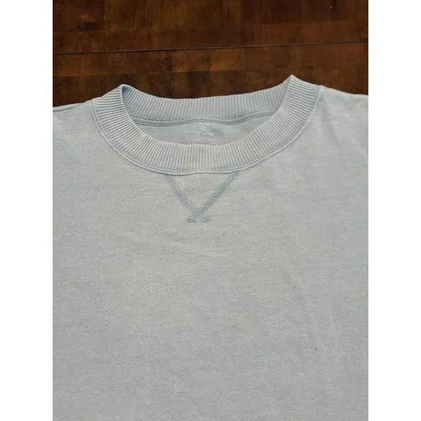 Aerie Women's Crewneck Sweatshirt Size Medium Light Grey Pullover Soft Cotton - Image 2