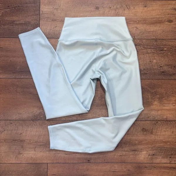 Alo Yoga High Waist Airlift Leggings Light Blue Small 26" Inseam Activewear Yoga - Image 4