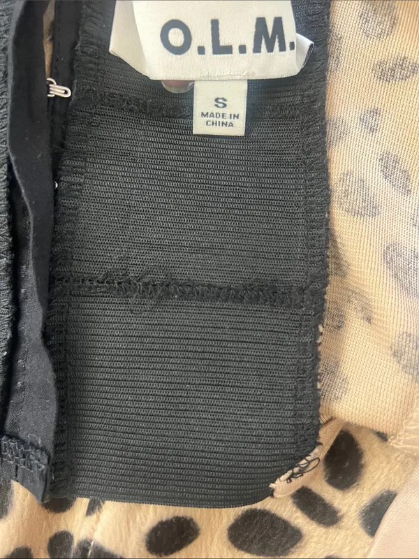 OLM Urban Outfitters Velvet Leopard Bustier Corset Top Small - Image 4