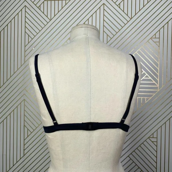 TRIANGL Mesh Bikini‎ Swim Top Black White - Image 7