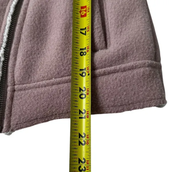 Old Navy Mauve/White Sherpa Cozy Jacket Women's Size Small | 53-11 - Image 5