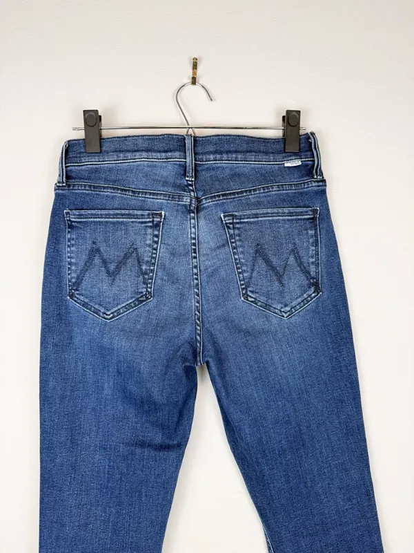 Mother The Runaway Step Fray Manana Mi Amor Bootcut Kick Flare Jeans Size 28 - Image 8