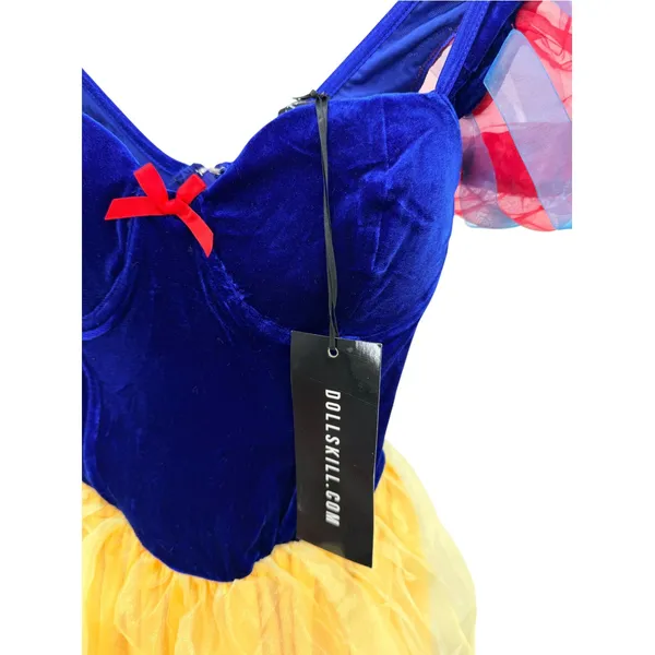 Dolls Kill Trickz N Treatz Fairest Princess Costume XS Snow White Cosplay New - Image 3