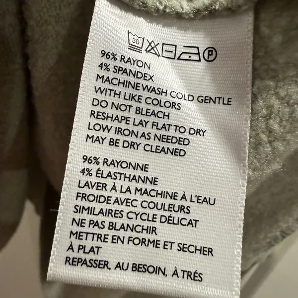 BDG Sage Green Long‎ Sleeve Relax Dress Size M - Image 7